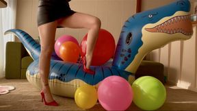 Mean lady plays with your birthday present