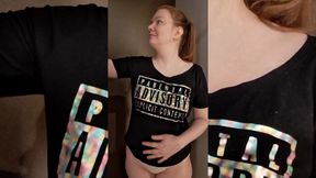 Try on - Golden Swimsuit in the Fitting Room