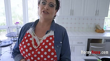 Family taboo affair with sultry Grandma