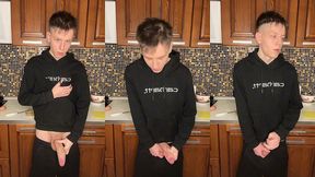 18-year-old s creamy dick burst