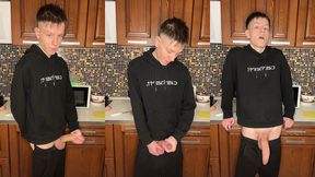 18-year-old s creamy dick burst