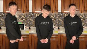 18-year-old s creamy dick burst