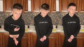 18-year-old s creamy dick burst