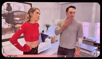 Seductive Red Heels and Skintight Pants Ignite Passion with Aiden Ashley