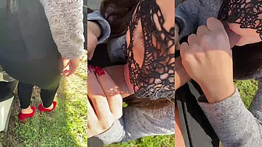 POMPINO OUTDOOR GOLA PROFONDA CON SBORRATA IN BOCCA...MIA FA FERMARE CON L'AUTO MARCO ALL'APERTO PER SUCCHIARLO FINO ALLA FINE. FOXCOUPLEITALIA