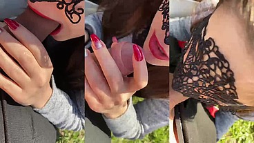 POMPINO OUTDOOR GOLA PROFONDA CON SBORRATA IN BOCCA...MIA FA FERMARE CON L'AUTO MARCO ALL'APERTO PER SUCCHIARLO FINO ALLA FINE. FOXCOUPLEITALIA