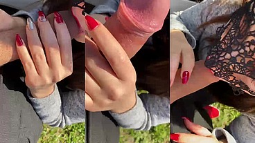 POMPINO OUTDOOR GOLA PROFONDA CON SBORRATA IN BOCCA...MIA FA FERMARE CON L'AUTO MARCO ALL'APERTO PER SUCCHIARLO FINO ALLA FINE. FOXCOUPLEITALIA