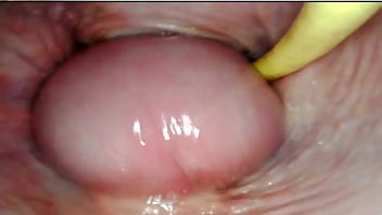 AMAZING INTERNAL POV. CAMERA INSIDE HER PUSSY WHILE I FILL HER WITH CUM