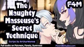 F4M - The Naughty Masseuse's Secret Technique! Part 2!