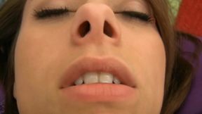 Close up masturbation of the tattooed and small titted bitch