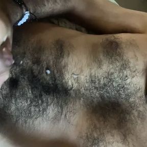 Self facial from hairy boy