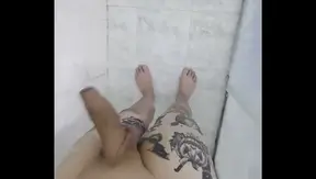 Soaking Wet Horny: Brazilian Twinks Steamy Bath Masturbates Slowly – 18+