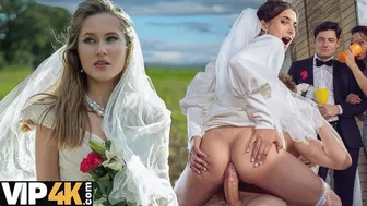 Cheating brides fucked hard on wedding day in Jane White compilation