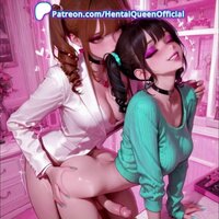 Hentai Queen's Futa Frenzy: Library & Cafe Anal Creampies
