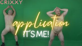 Cri33Y naked! His little application video for you