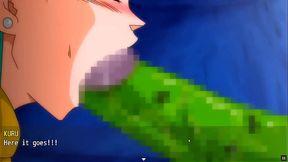 Bulma Adventure 3 - Gallery Show [Dragon Ball Hentai game Parody] Ep.3 He used her armpit to jerkoff