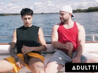 ADULT TIME - Str8 Buddies Marcus McNeil & Gal Elias Turn Disappointing Boat Day Into Hard Bang