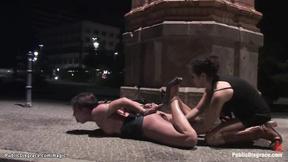 ”Sexy Euro babe anal fucked in public”