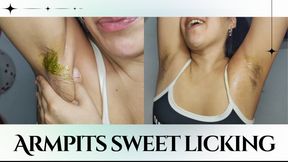 Hairy -sweet- armpits licking