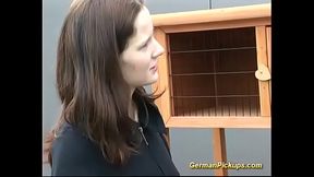 Young German brunette tries anal for the first time in a reality casting video