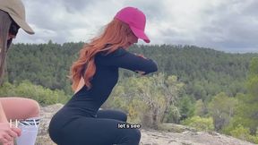 lesbian sex with a trainer outdoors