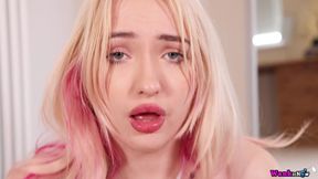 Kitty Maries Naughty Cow Costume Barely Covers Her As She Playfully Teases