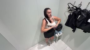 Mature Woman Trying on Clothes
