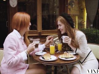VIXEN A Rich Pair Share A Flawless Redhead On Vacation