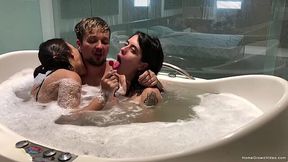 Scarlett and July's Wet and Wild Jacuzzi Adventure