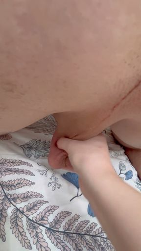 Came to visit a neighbor and fucked his virgin ass. Made him cum in a rubber pussy   Clip 1