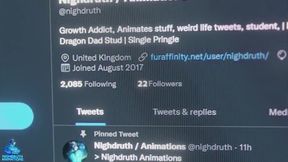 Nighdruth Follower Growing Dick Muscle Animation ruined by Furry Gay Dragon