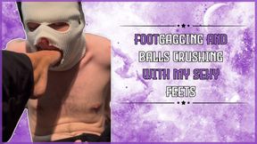 Footgagging and ballbusting with my sexy feet.