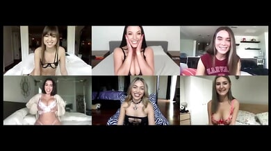 Famous models connect for a steamy quarantine Zoom session of solo pleasure