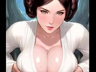 Mixed video with Leia 1 Animation hentai anime AI