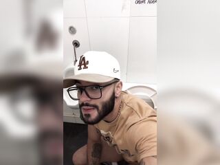 Jerking Off Quietly in a Public Washroom – Hoping Not to Get Caught