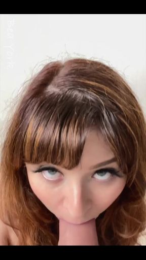 Here's a Nice Long Slurpy Blow Job for You Because I Really Want to Maybe Give You Some Tingles and Help You Cum