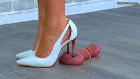 D56 Balls Cam - Dancing On Your Cock & Balls Until You Cum Under My White Stilettos