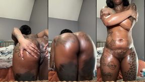 asshole spreading & winking oiled up