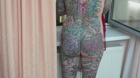 smoking at the window