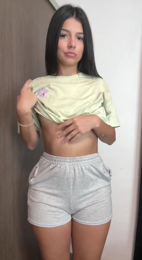 Female Onlyfans Model in Gym Clothes