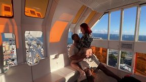 colombian redhead slut fucks huge black cock in public – ferris wheel to street cum in mouth!