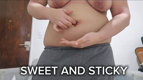 Sticky Jam Belly Button Tease – Sweet Spread Play on My Bare Tummy, Deep Navel Focus and Finger Licking