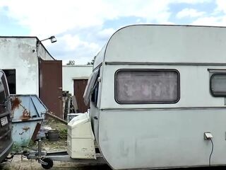 Real pair screws on the camper