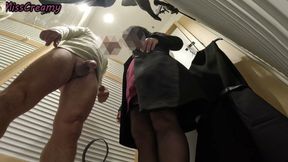 Slutty French Teacher Public Dressing Room Helps Me Cum Voyeur Store Milan - Misscreamy