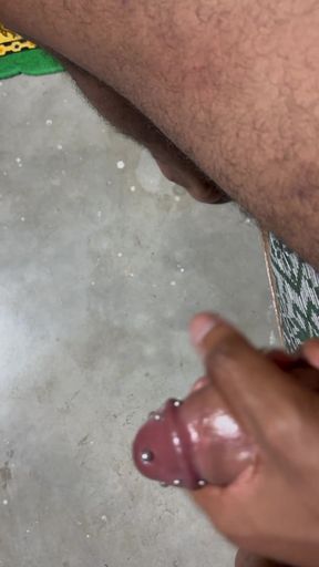 Stroking My Cock Hard in My Room When My Wife Goes Out