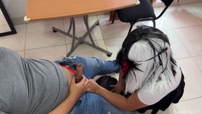 "My student failed class, tried to bribe me with money, but ended up paying me with his ass."