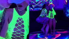 Neon Light with 2 Crazy Girls
