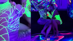 Neon Light with 2 Crazy Girls