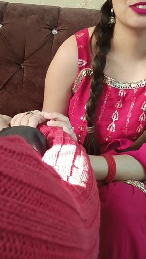 Spectacular moment from &quot;Indian Jija se saali ne manga Christmas gift lund ko muh main lekar dabaaye aapne chuche aur gaand&quot;