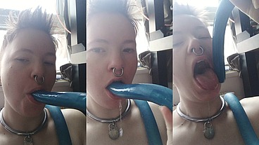 I use the for deepthroat practice every morning and I really love all the super viscous stringy saliva deep-throatin...